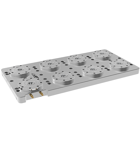 Eight unit zero point locator base board