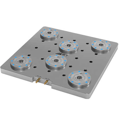 Six unit zero point locator base board